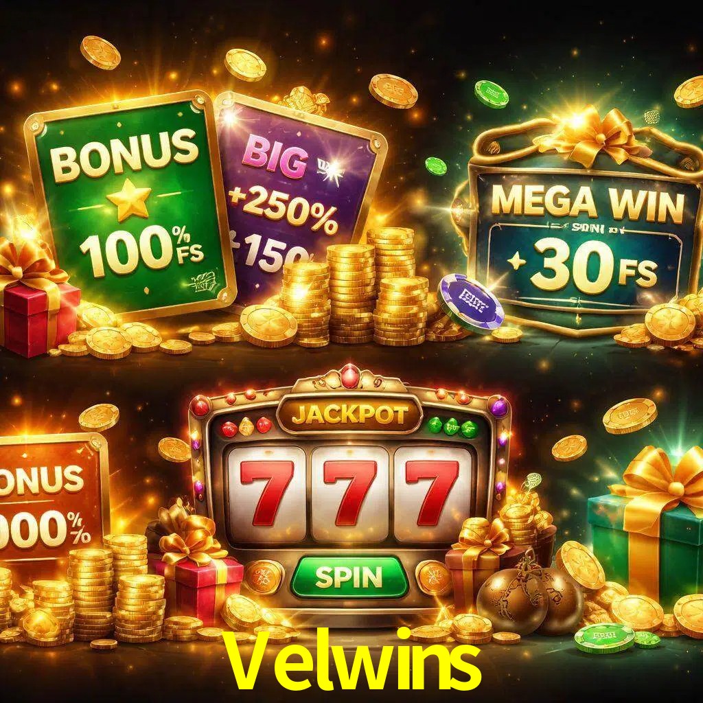 Tipos de bonos Velwins incluyendo recompensas de bienvenida y promociones continuas